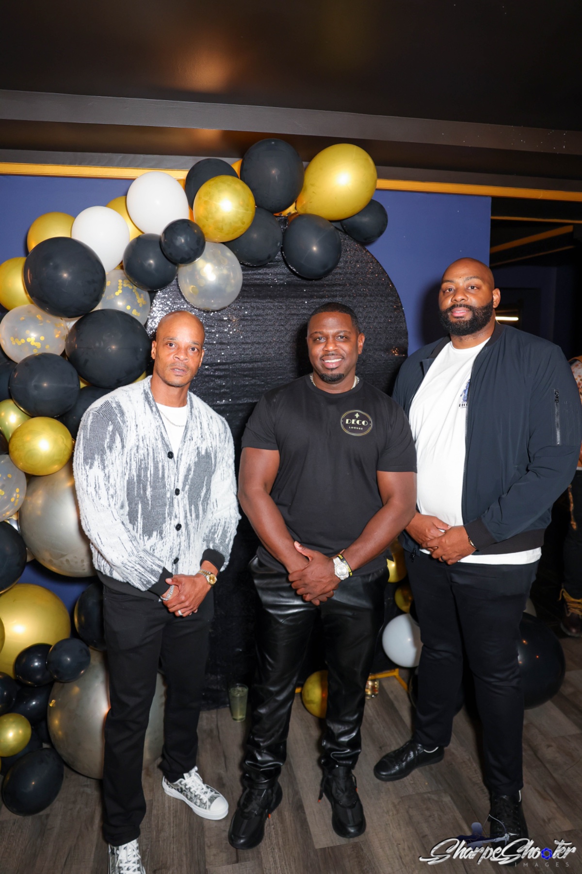 The owners of Deco inside the lounge. From left: Joey Younger, Quinton Smith and Ethan Grant